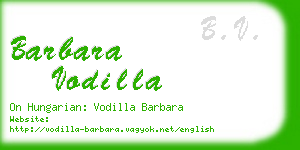 barbara vodilla business card